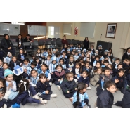 Festejos por el Día de la Bandera con los niños de Jardín